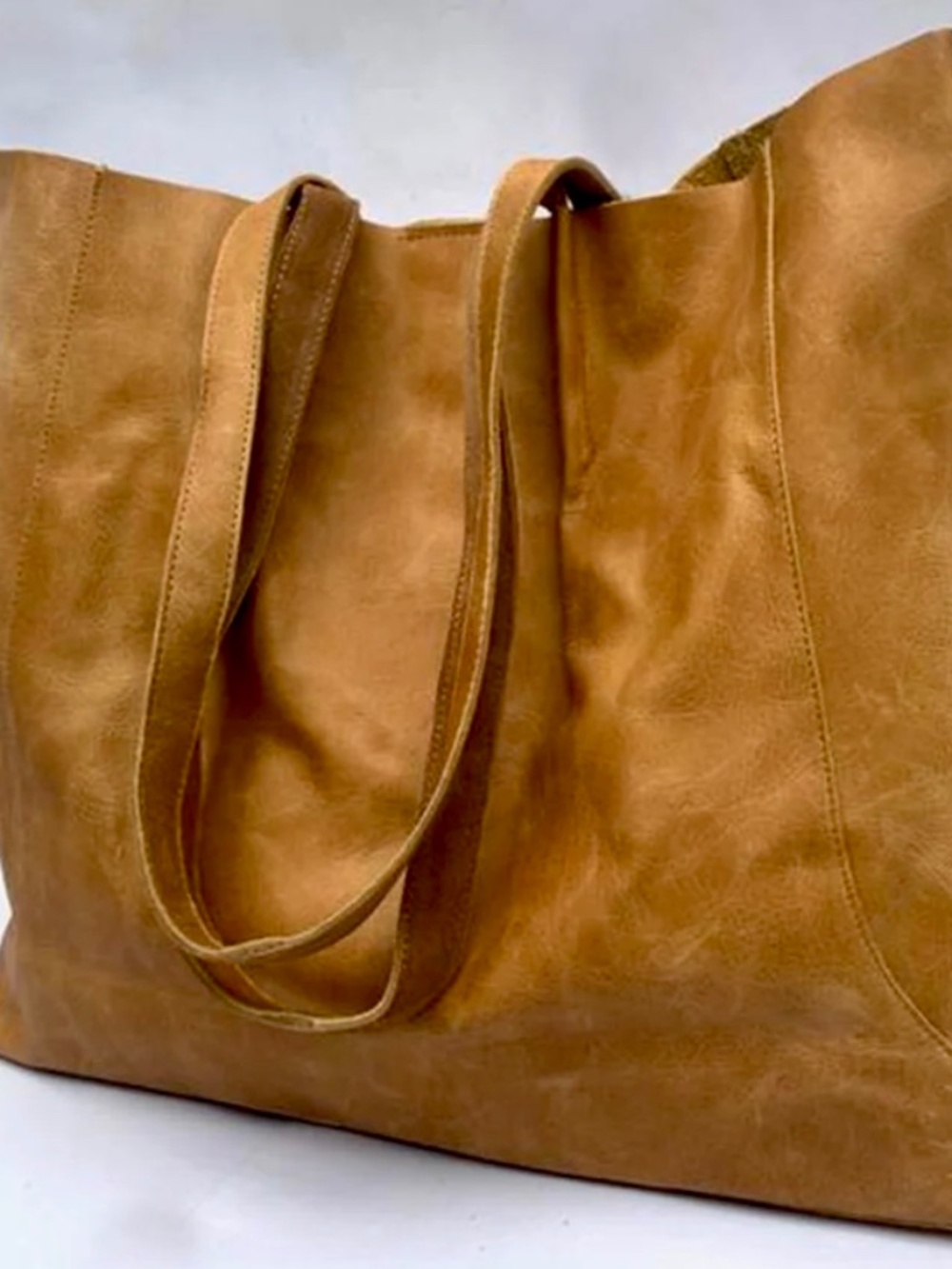 Handmade shoulder leather bag
